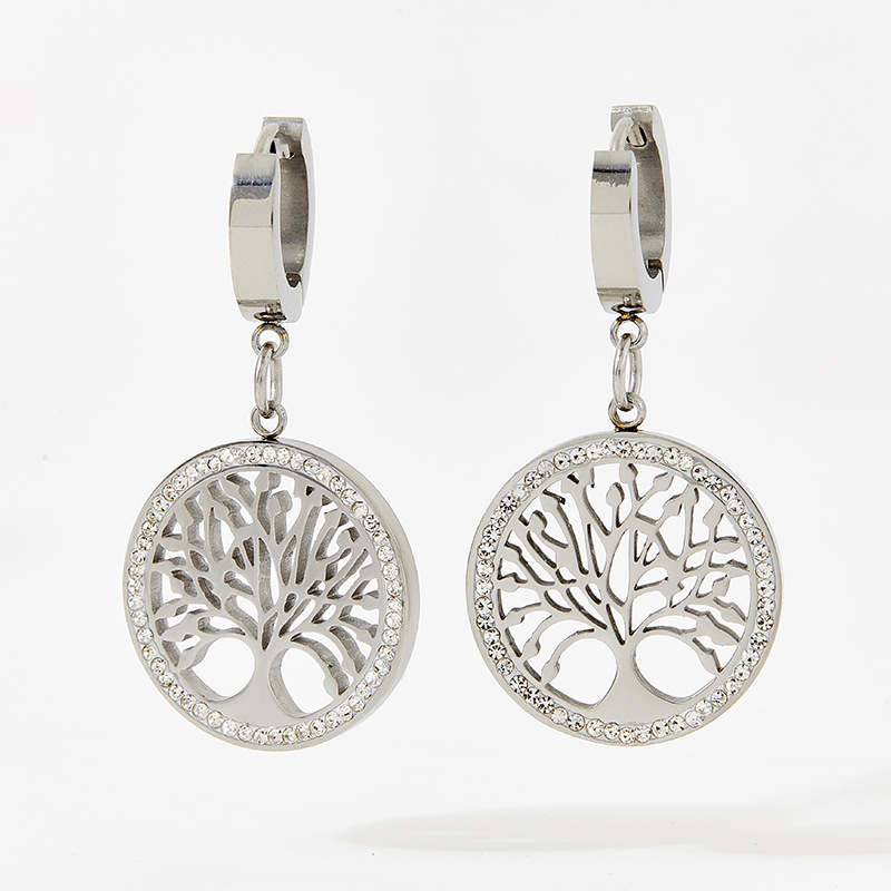 Tree of Life Stainless Steel Earrings