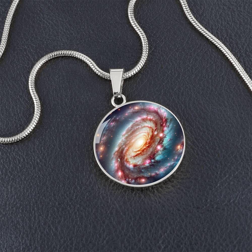 Nebula Hurricane Circle Pendant Necklace