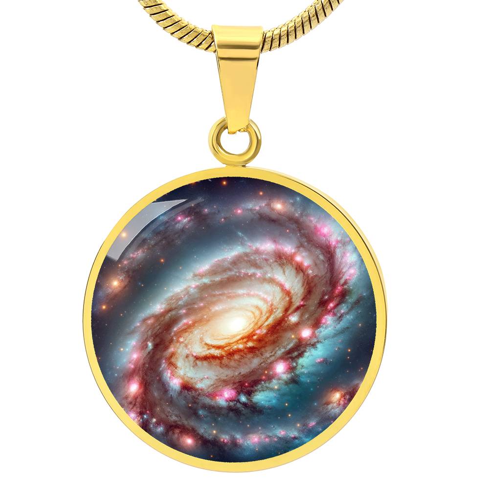Nebula Hurricane Circle Pendant Necklace