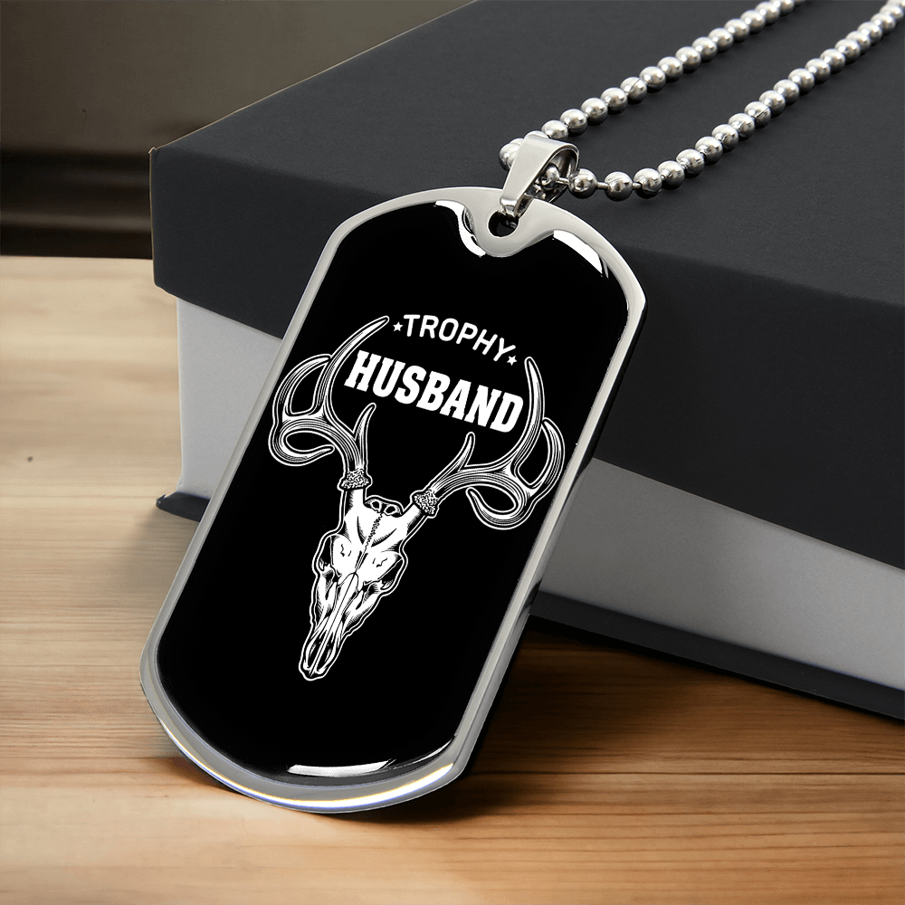 The Trophy Husband Hunter Tag Necklace