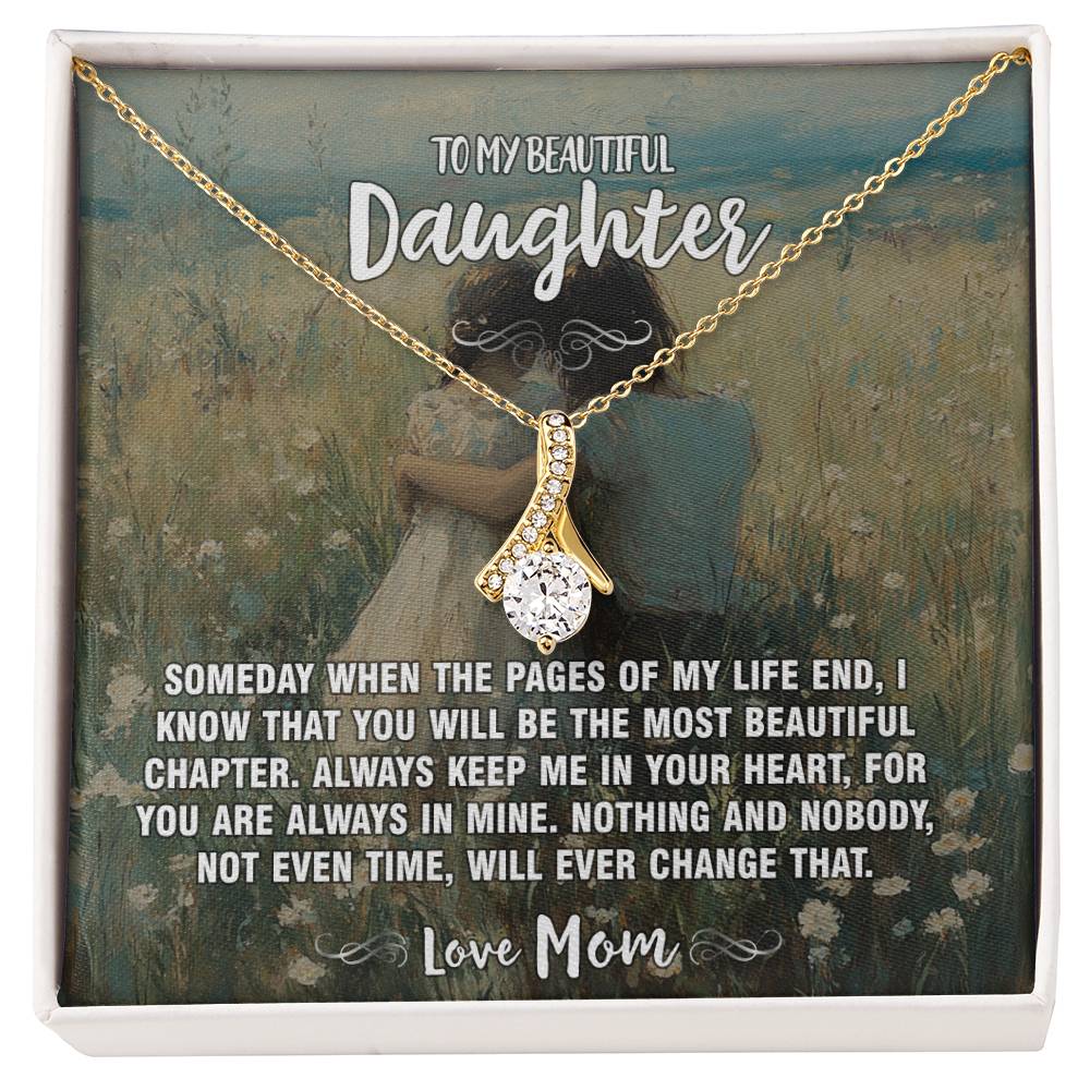 Cherished Chapters Mom To Daughter Pendant Necklace