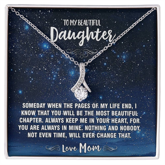 The Beautiful Chapter Mom To Daughter Pendant Necklace