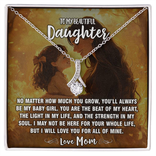 Mom To Daughter - Always My Baby Girl Pendant Necklace