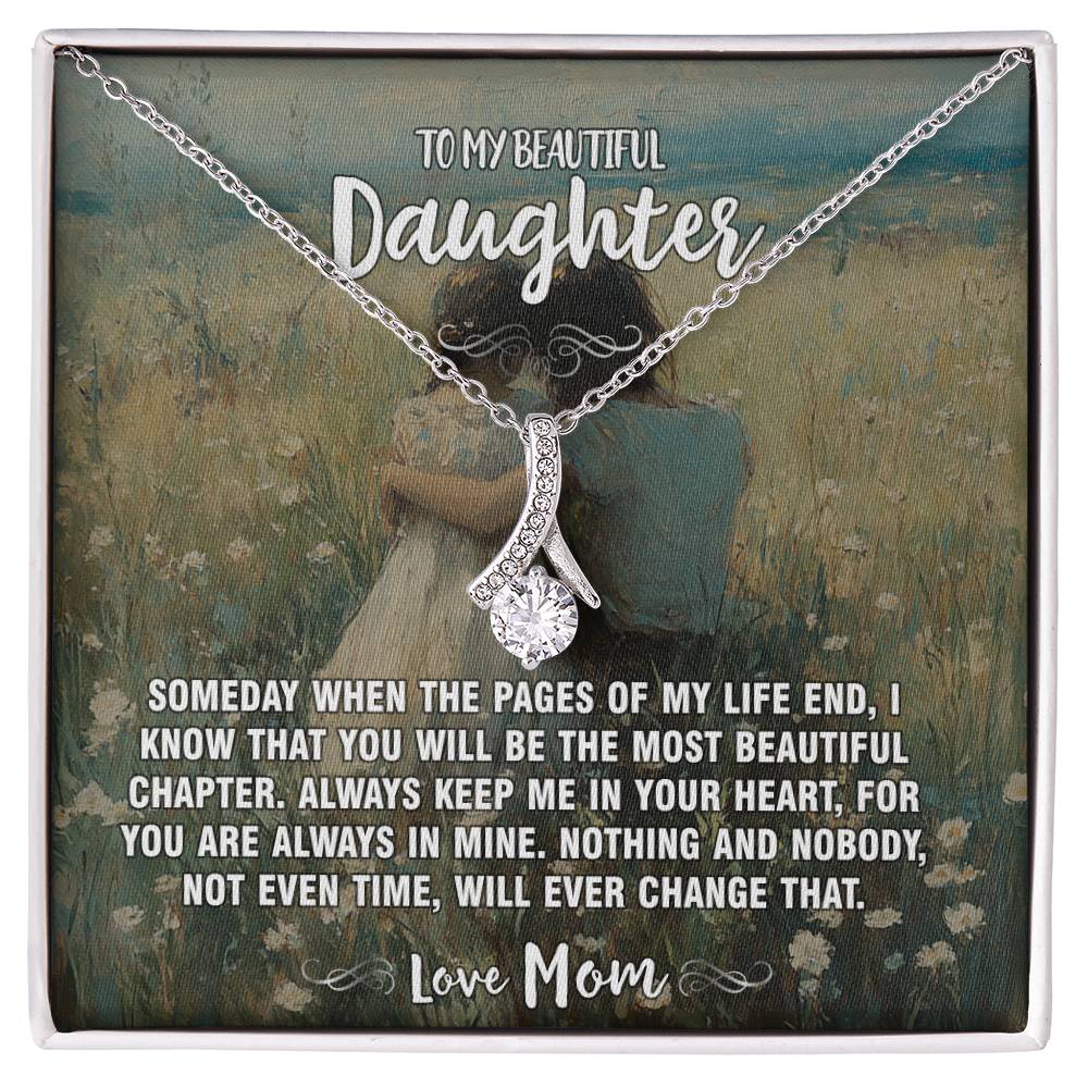 Cherished Chapters Mom To Daughter Pendant Necklace