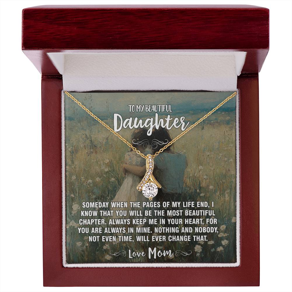 Cherished Chapters Mom To Daughter Pendant Necklace