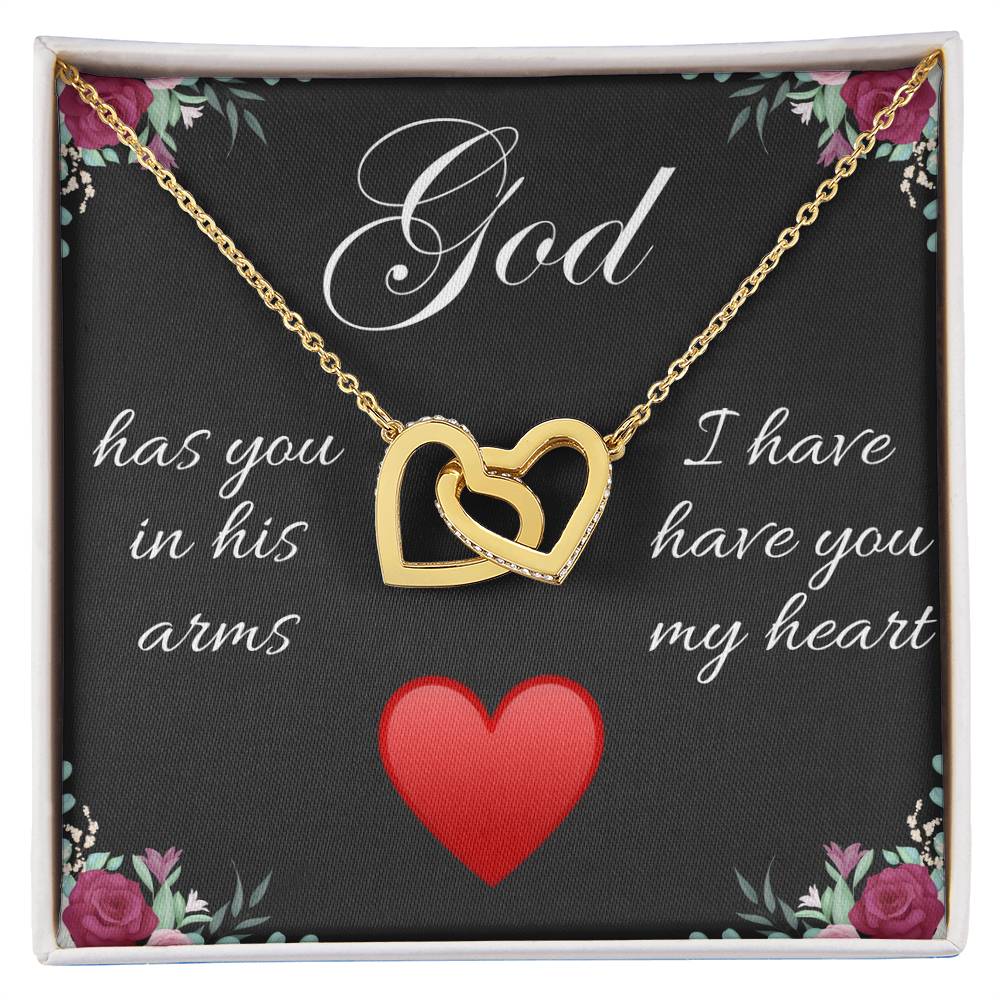 God Has You Faith Interlocking Heart Necklace 1