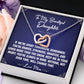 If We're Apart - To Daughter From Mom Interlocking Heart Necklace