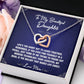 In A Pickle - To Daughter From Mom Interlocking Heart Necklace